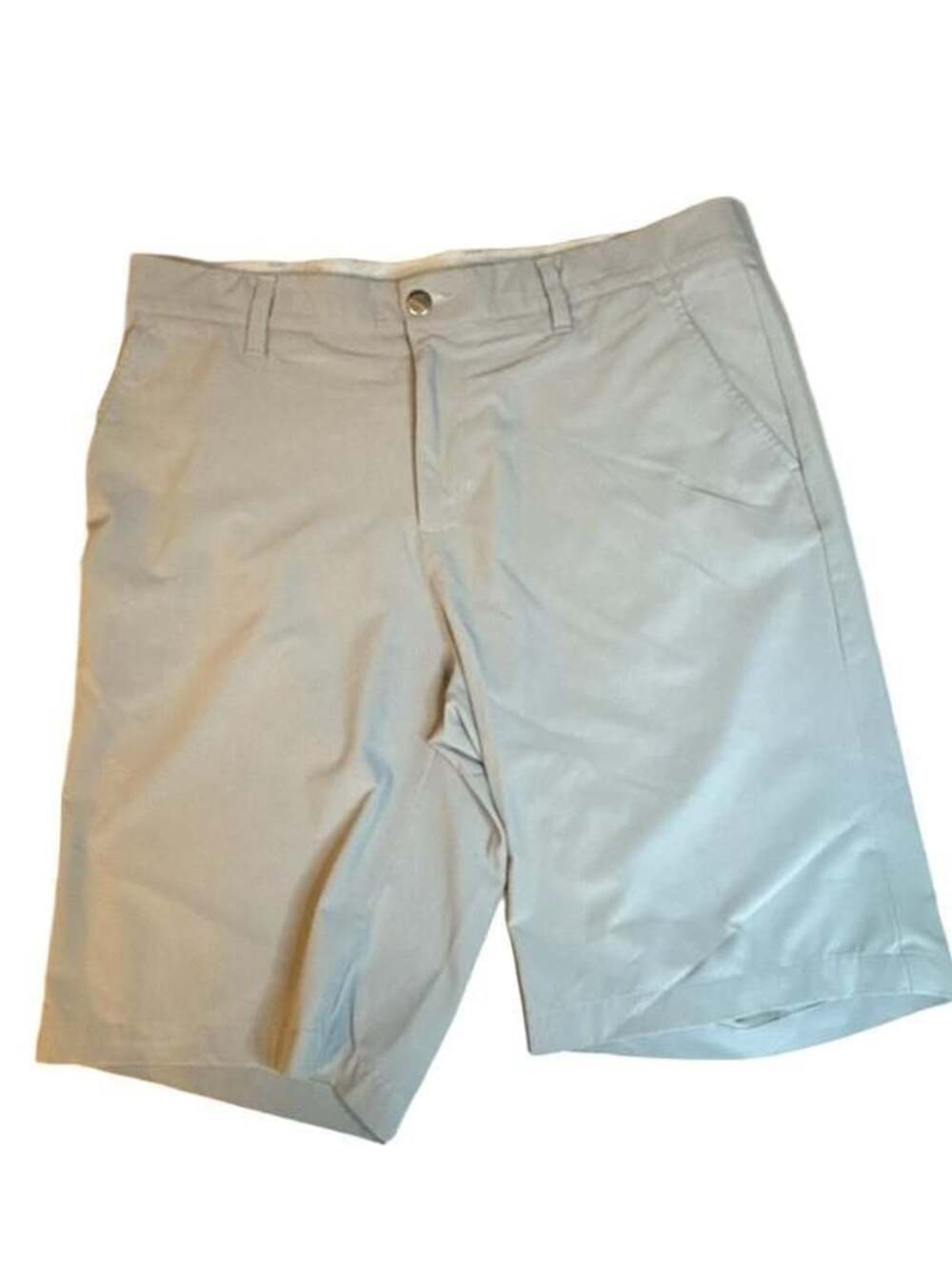 Adidas Mens Gray Ultimate365 Golf Shorts Size 33 Performance Flat Front